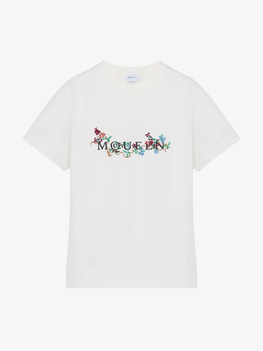 Floral McQueen Logo T-shirt
