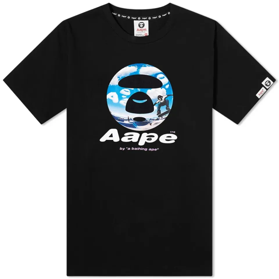 AAPE Skate Scape Moon Face T-Shirt