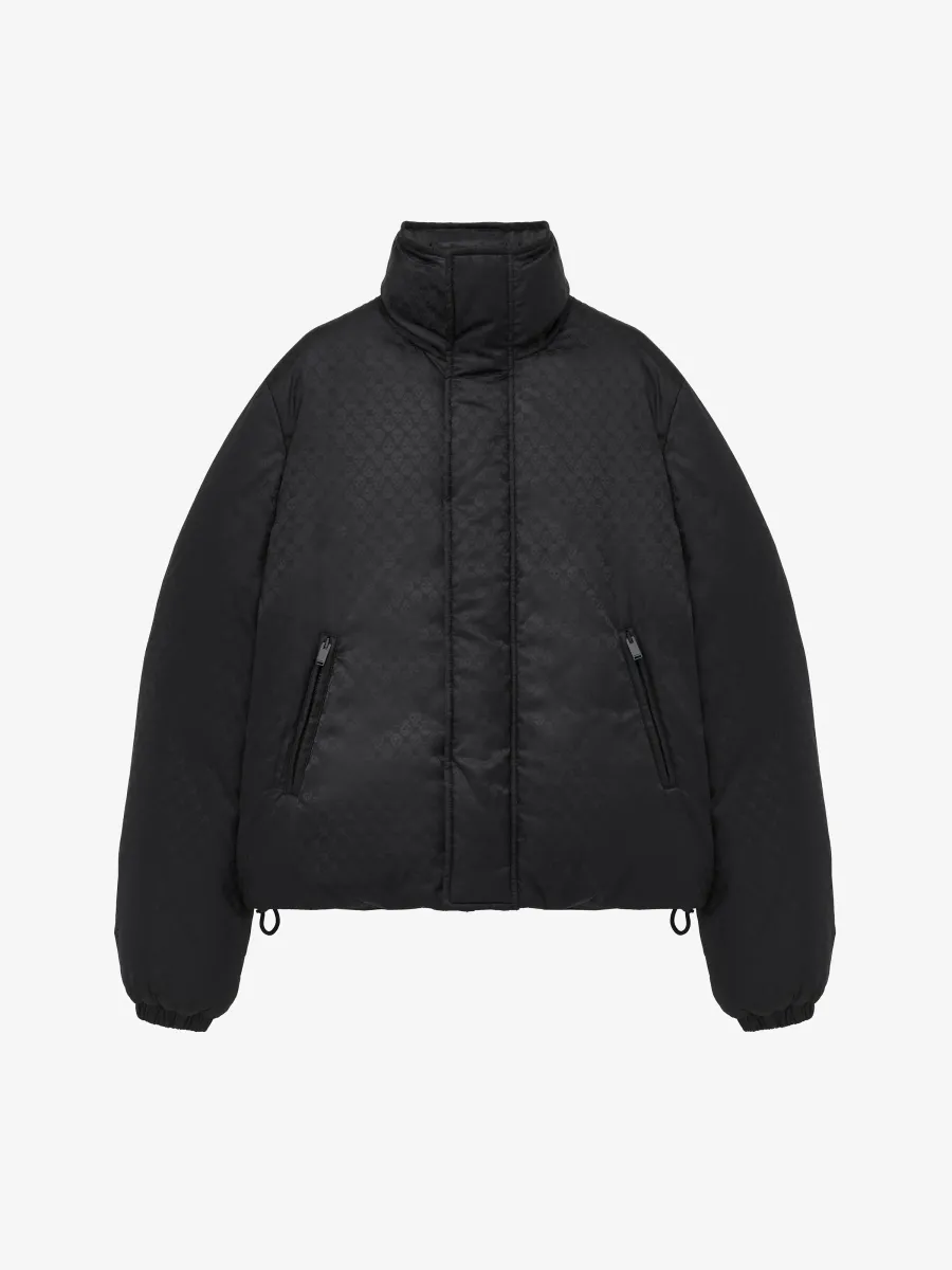 Skull Jacquard Puffer Jacket