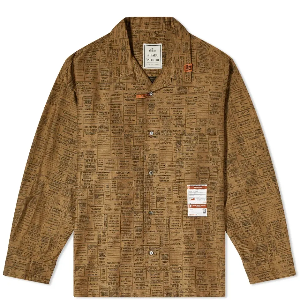Care Label Jacquard Shirt