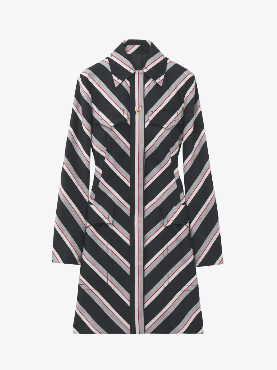 Chevron Stripe Coat