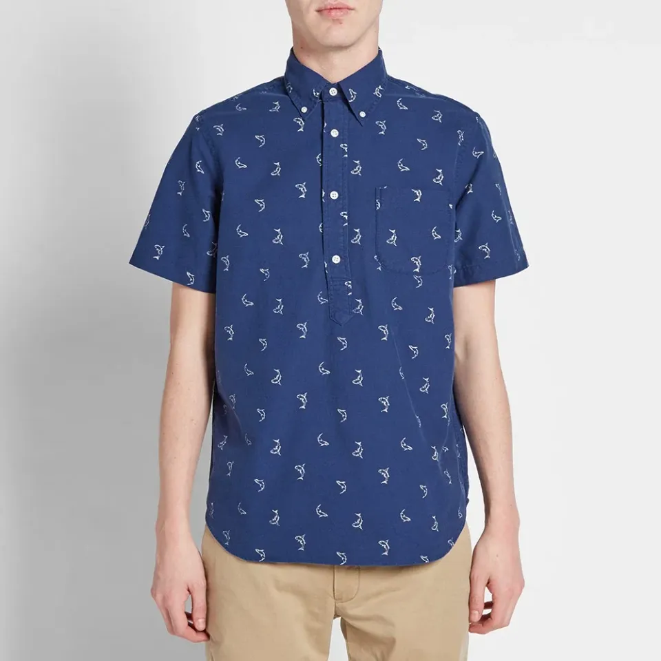 Short Sleeve Custom Fit Popover Shirt