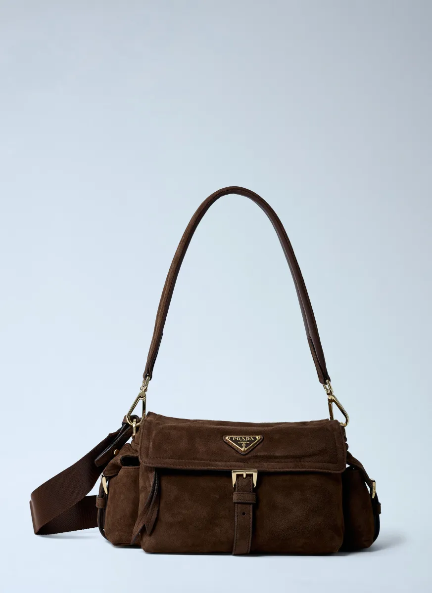 Suede Explore Crossbody Bag