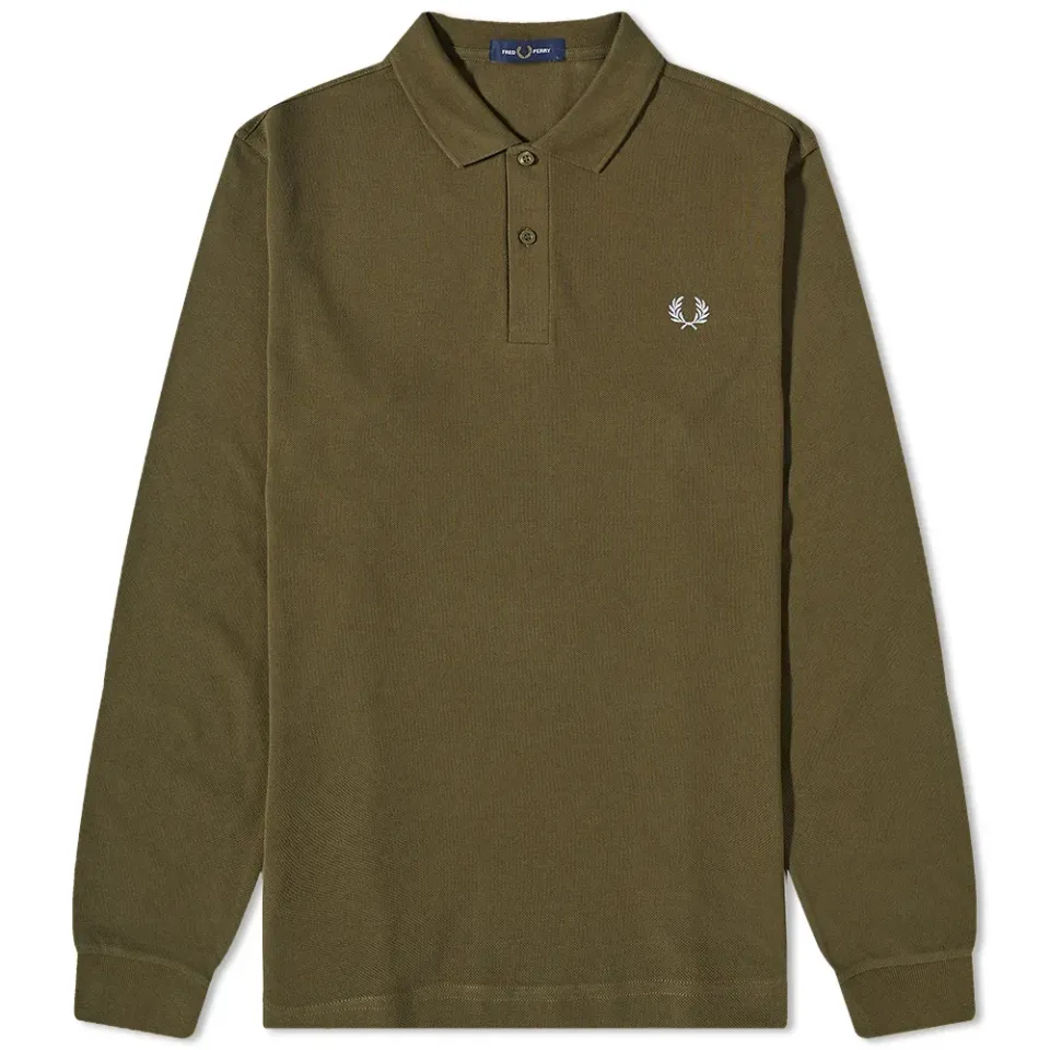 Long Sleeve Plain Polo