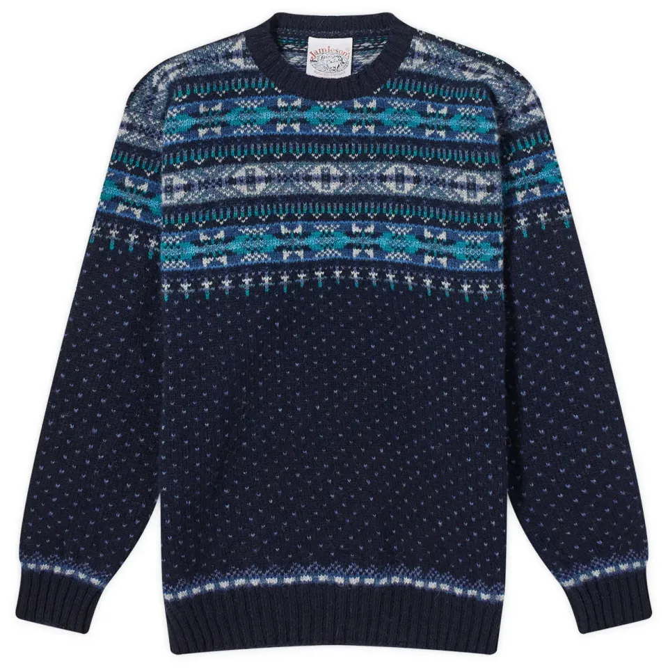 Jamieson's of Shetland Nordic Fair Isle Crew Knit
