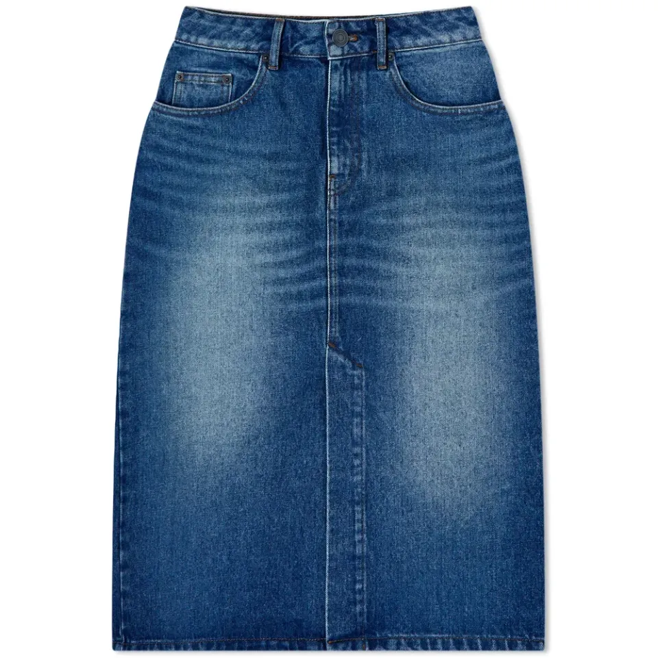 AMI Denim Pencil Skirt