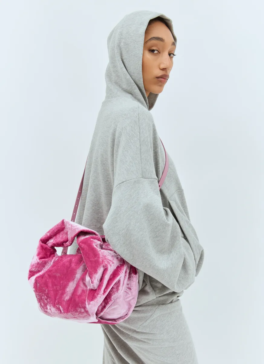 Twist Velvet Handbag