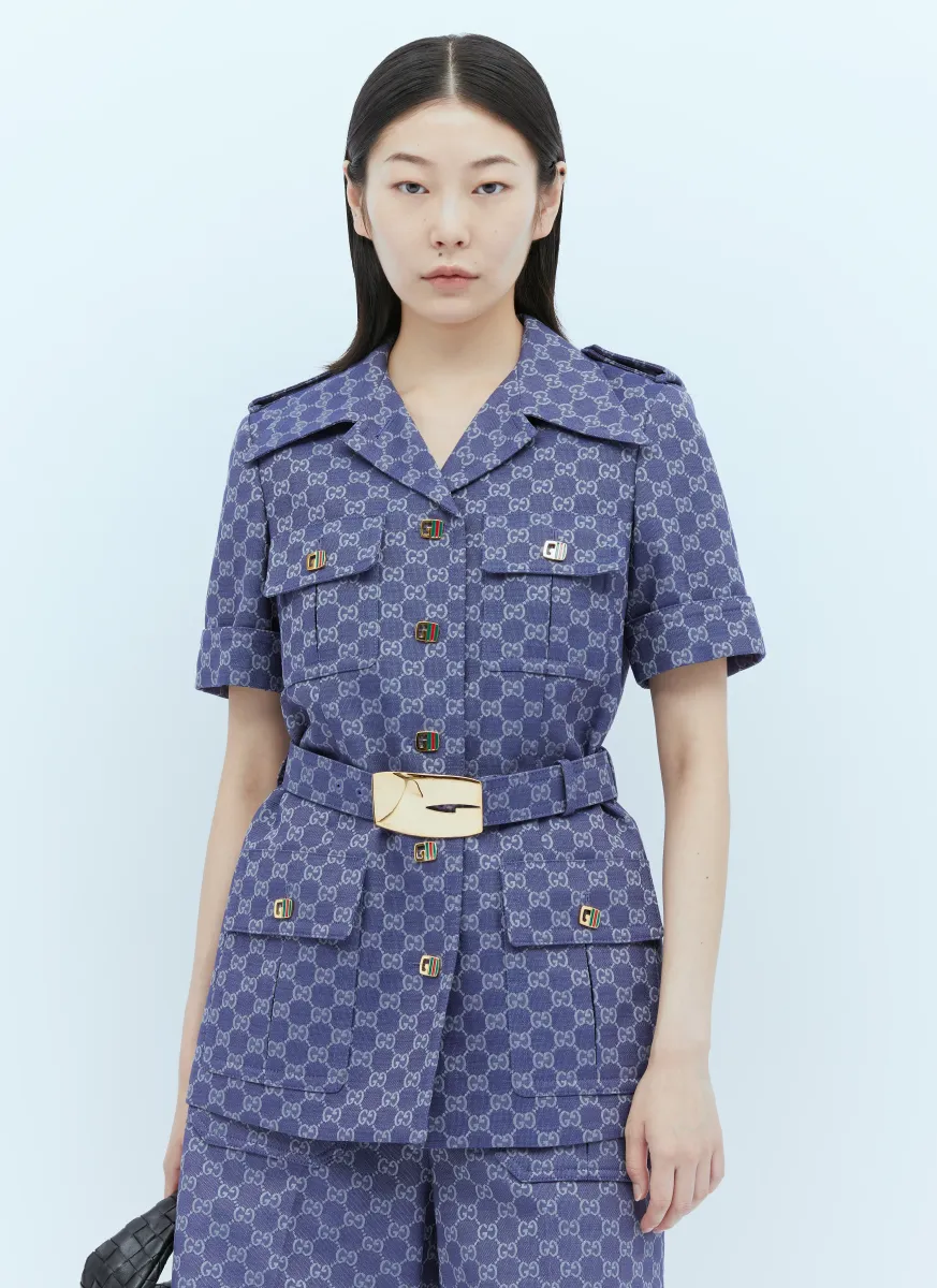 Interlocking GG Canvas Jacket Dress