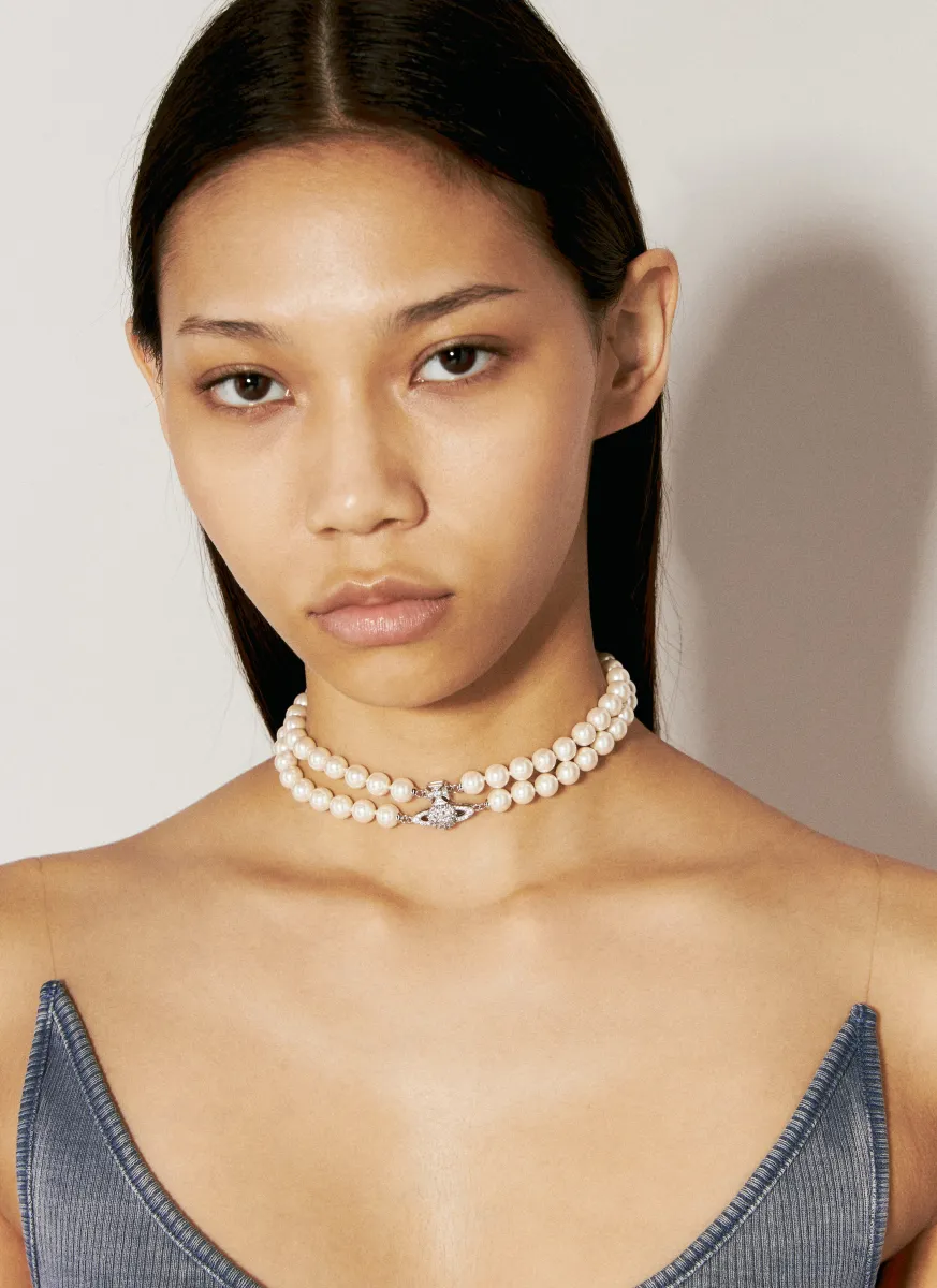Graziella Pearl Choker Necklace