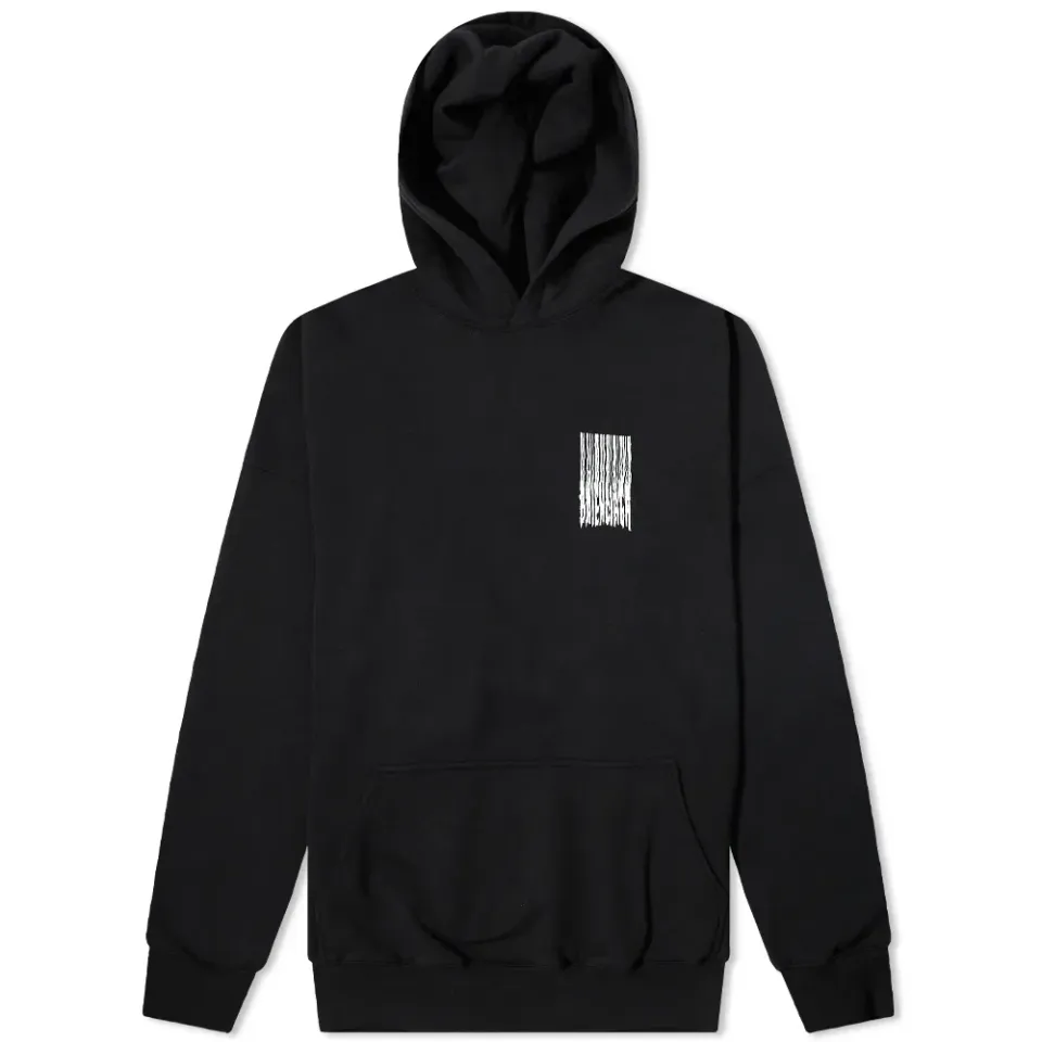 Barcode Logo Oversized Hoody