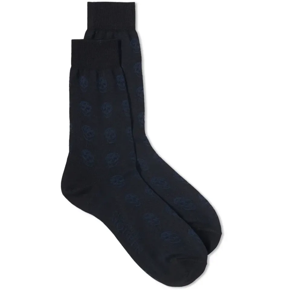 Skull Intarsia Sock
