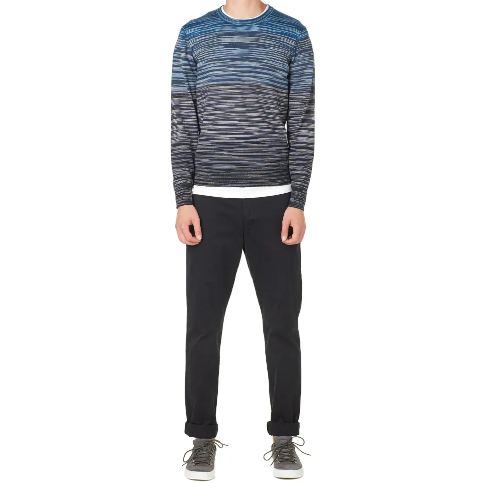 Fine Gauge Degrade Crew Knit