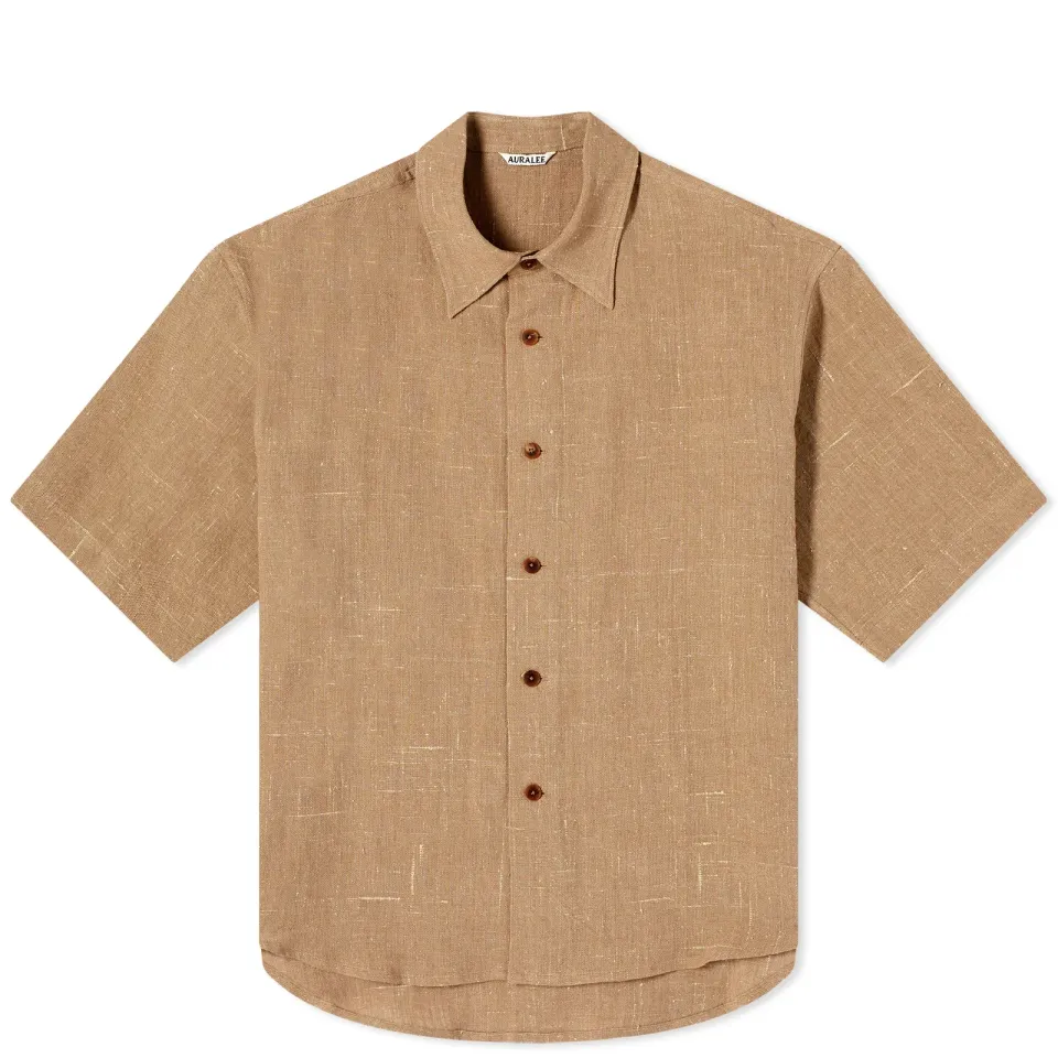 Linen Silk Short Sleeve Shirt
