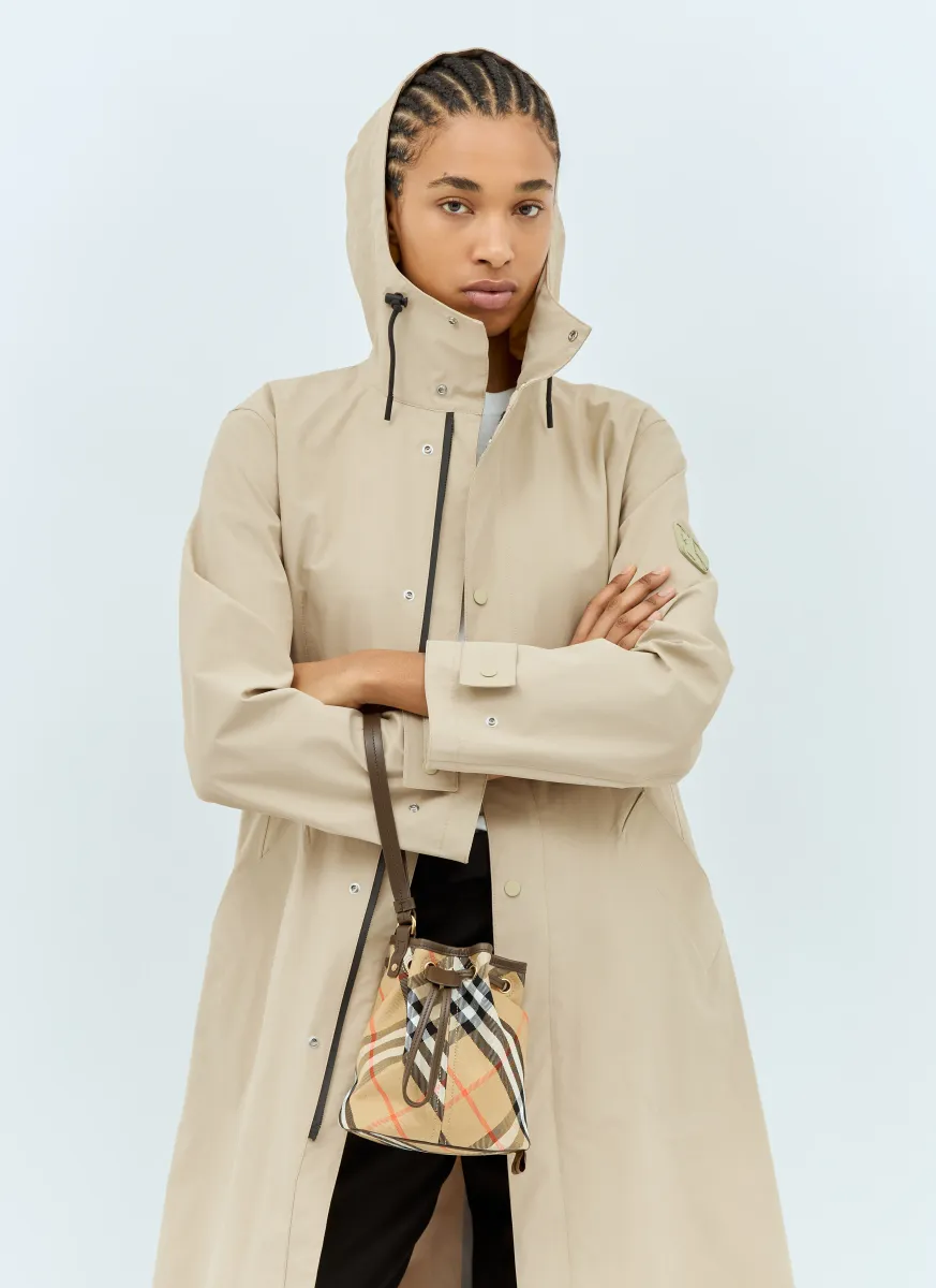 Check Drawstring Pouch