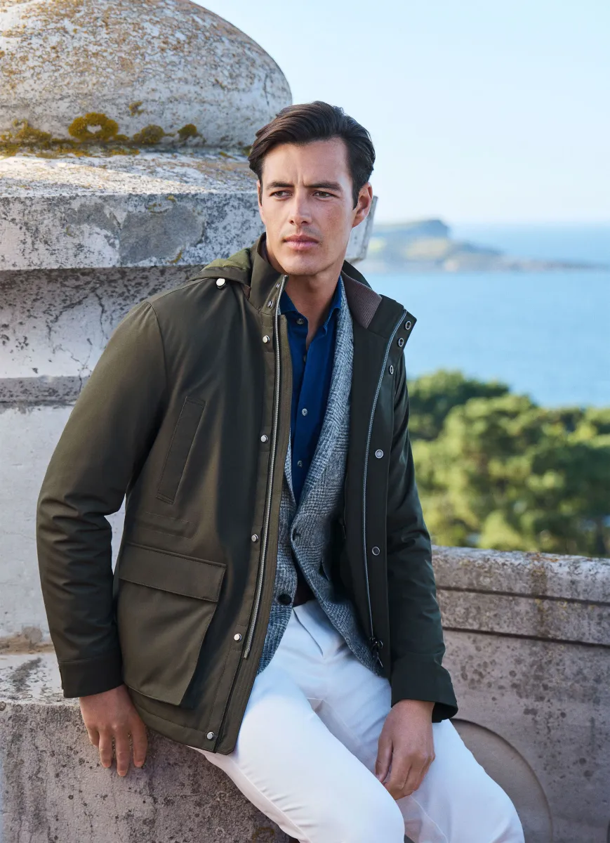 Water Resistant Hooded Car Coat