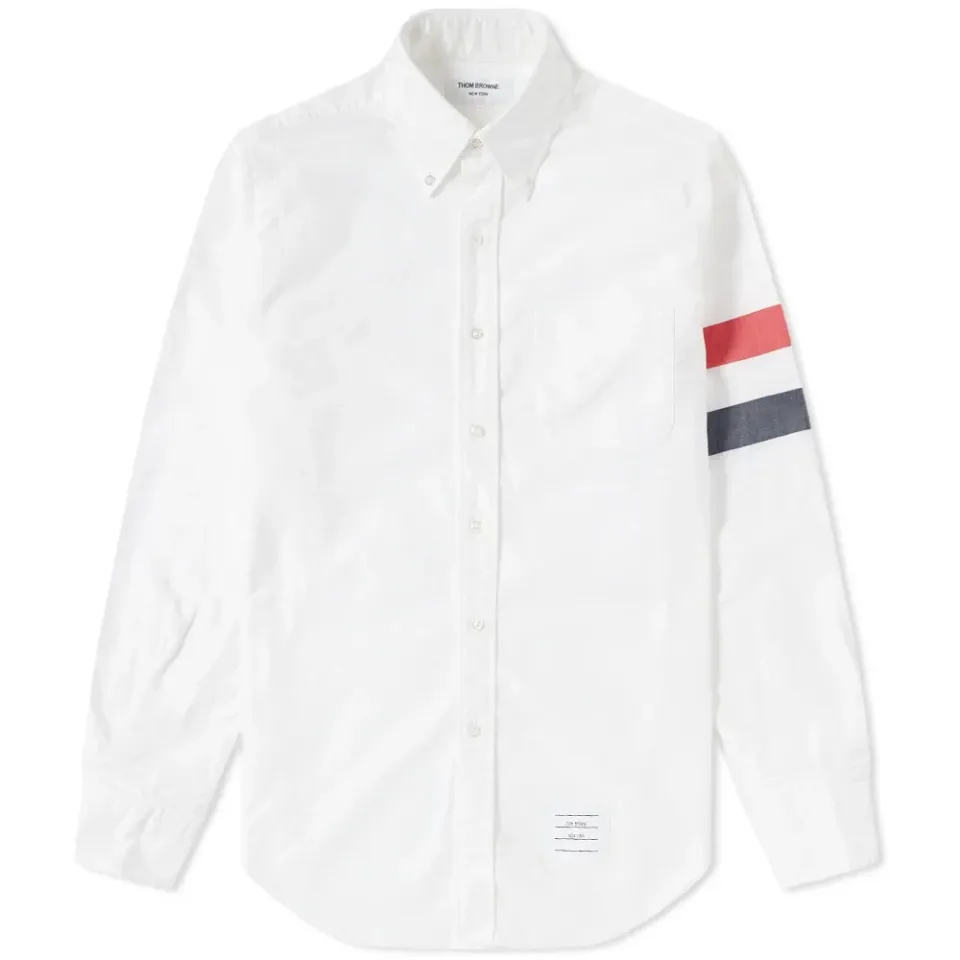 3 Bar Button Down Oxford Shirt