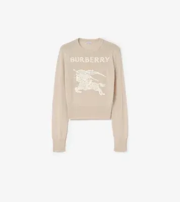 Knight Cotton Wool Sweater in Easel beige - Women, Lace