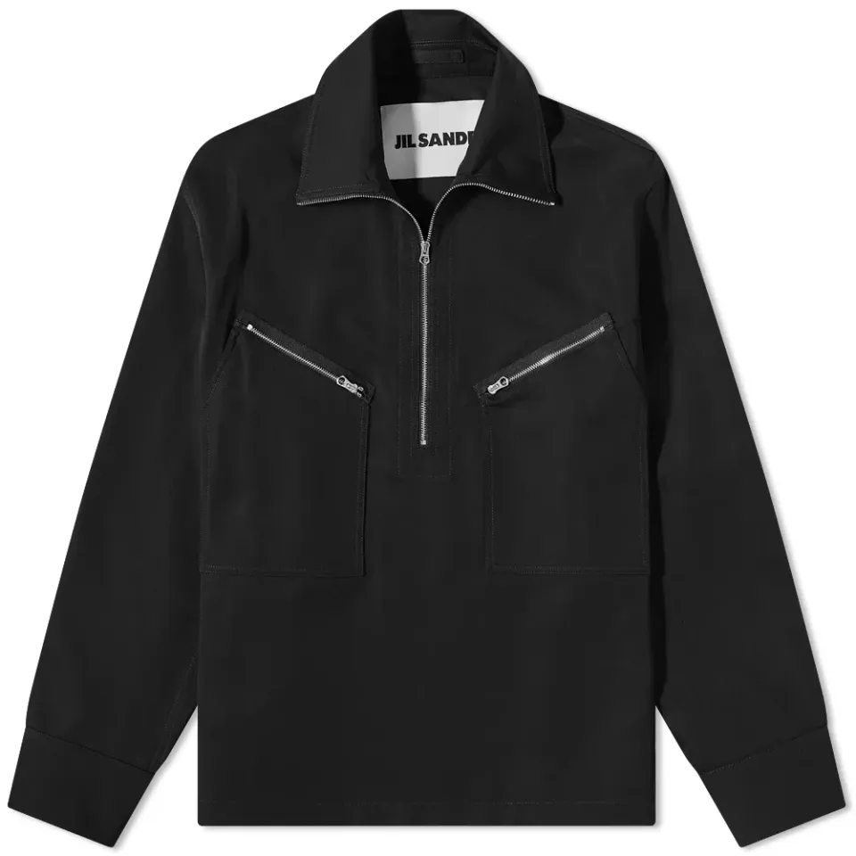 Quarter Zip Popover Overshirt