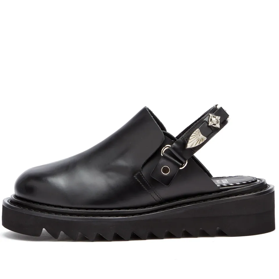 TOGA Leather Rounded Toe Mule