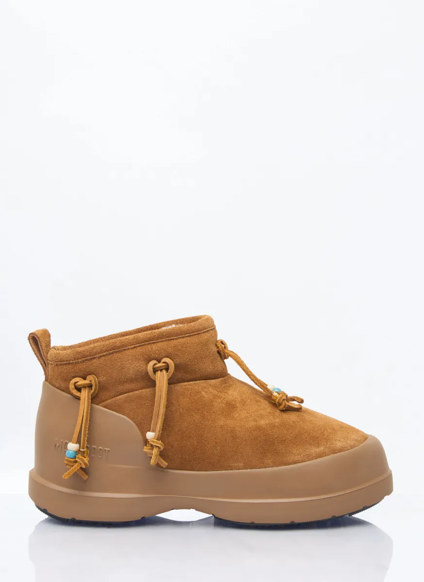Luna Low Beads Suede Boots