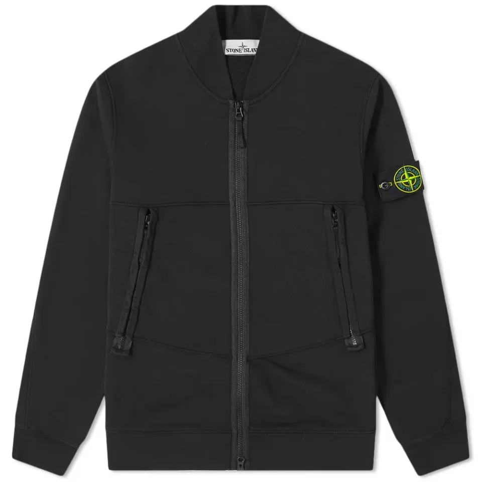 Garment Dyed Bomber Jersey Jacket