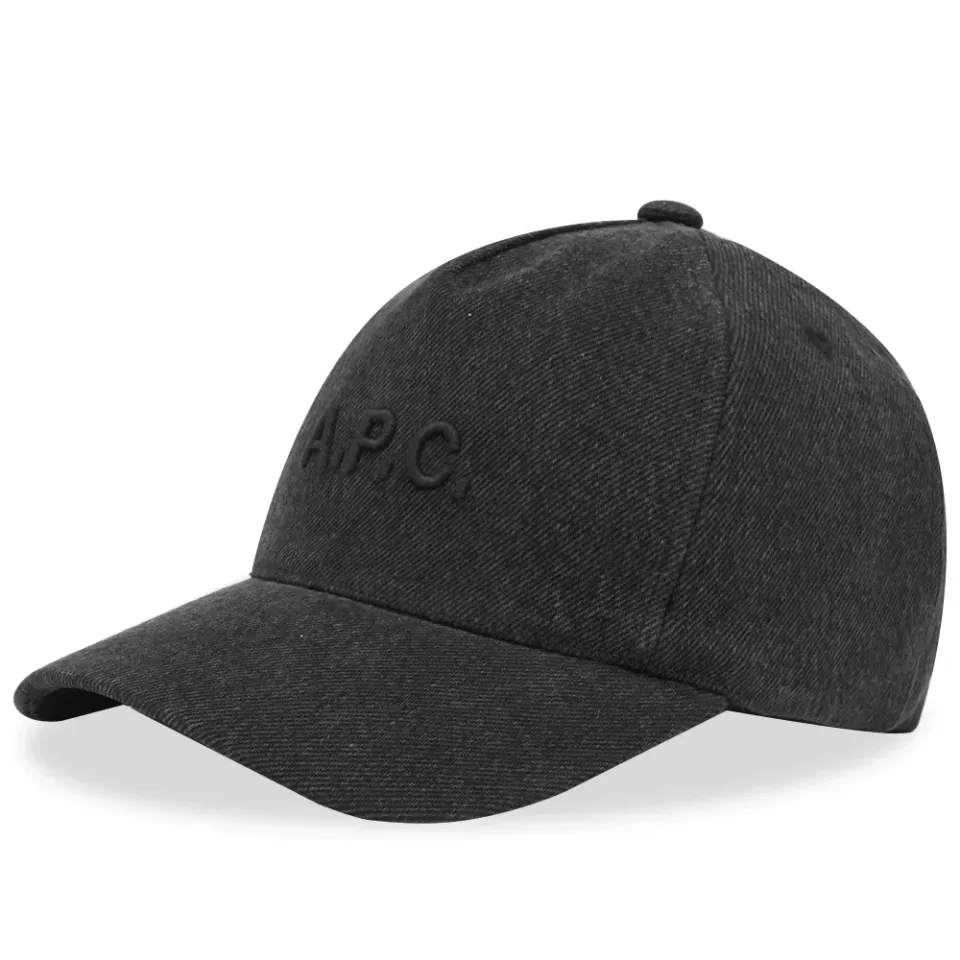 A.P.C Eden Tonal Denim Logo Cap