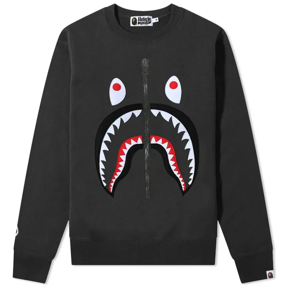 Patched Shark Crew Sweat