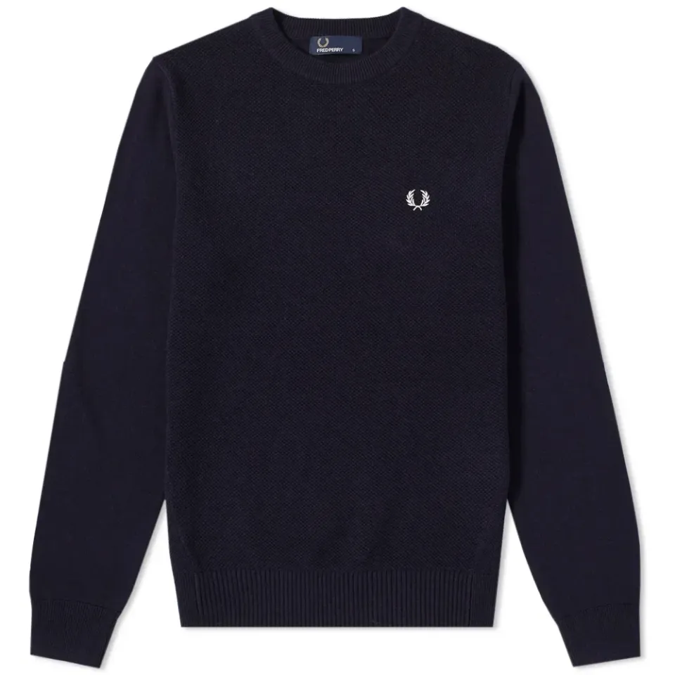 Fred Perry Pique Crew Sweat