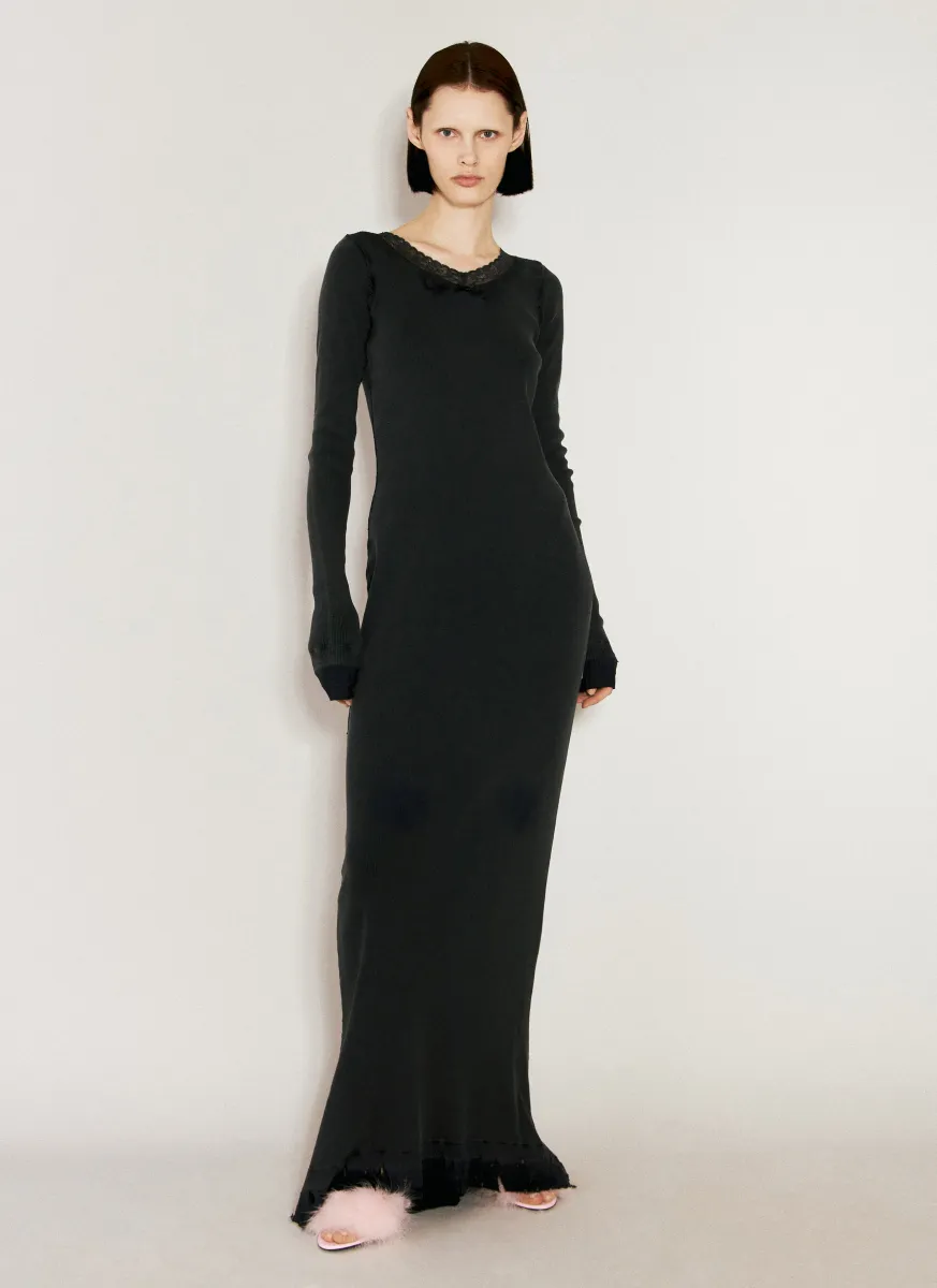 Lingerie Maxi Rib Dress