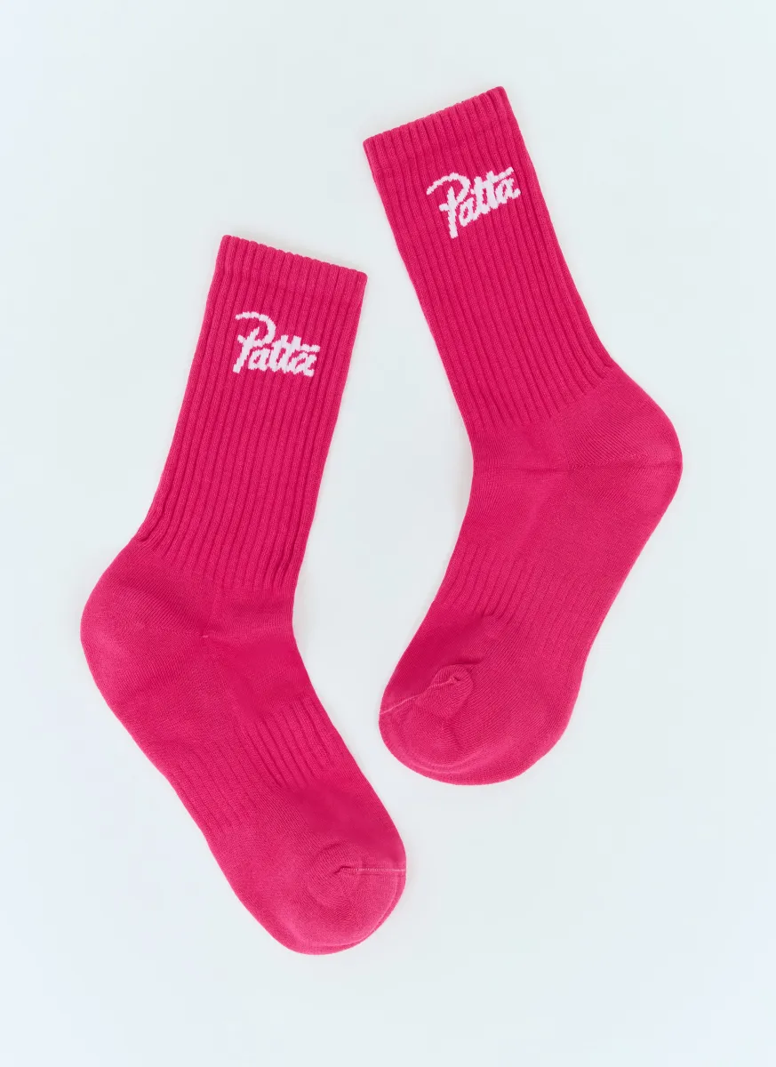 Script Logo Sport Socks