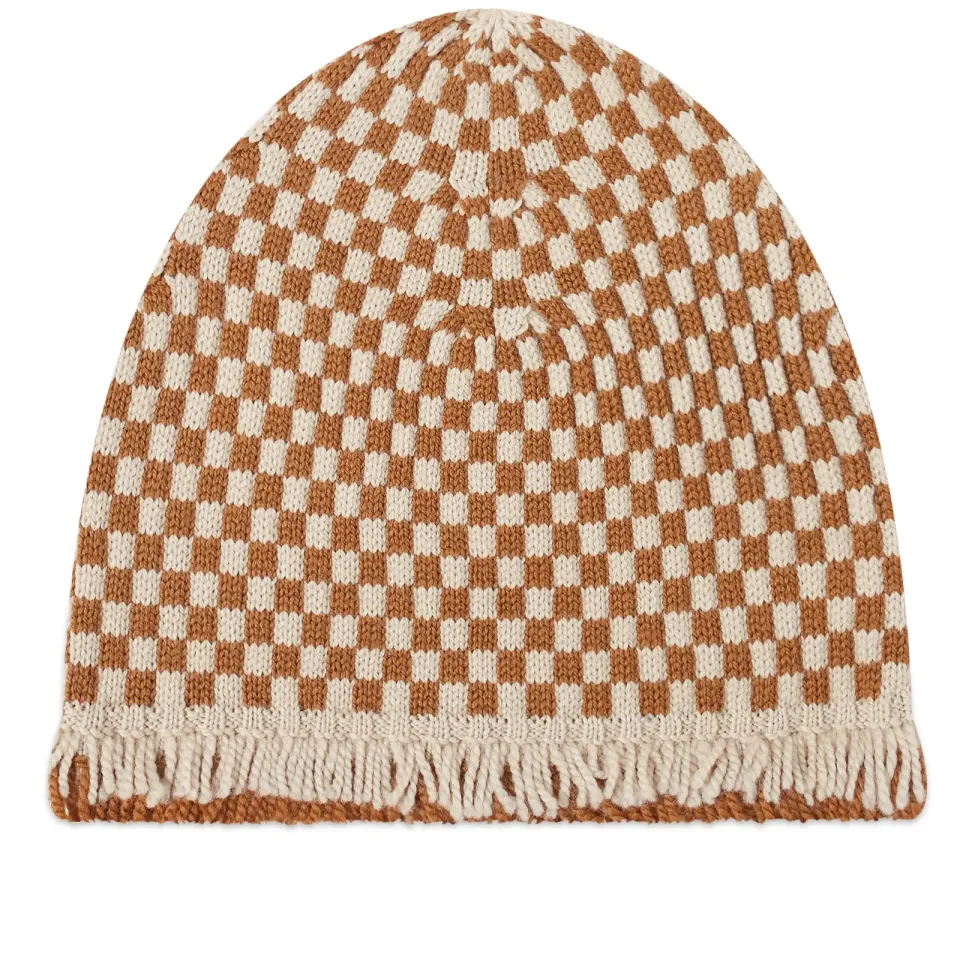 Fringe Check Hat