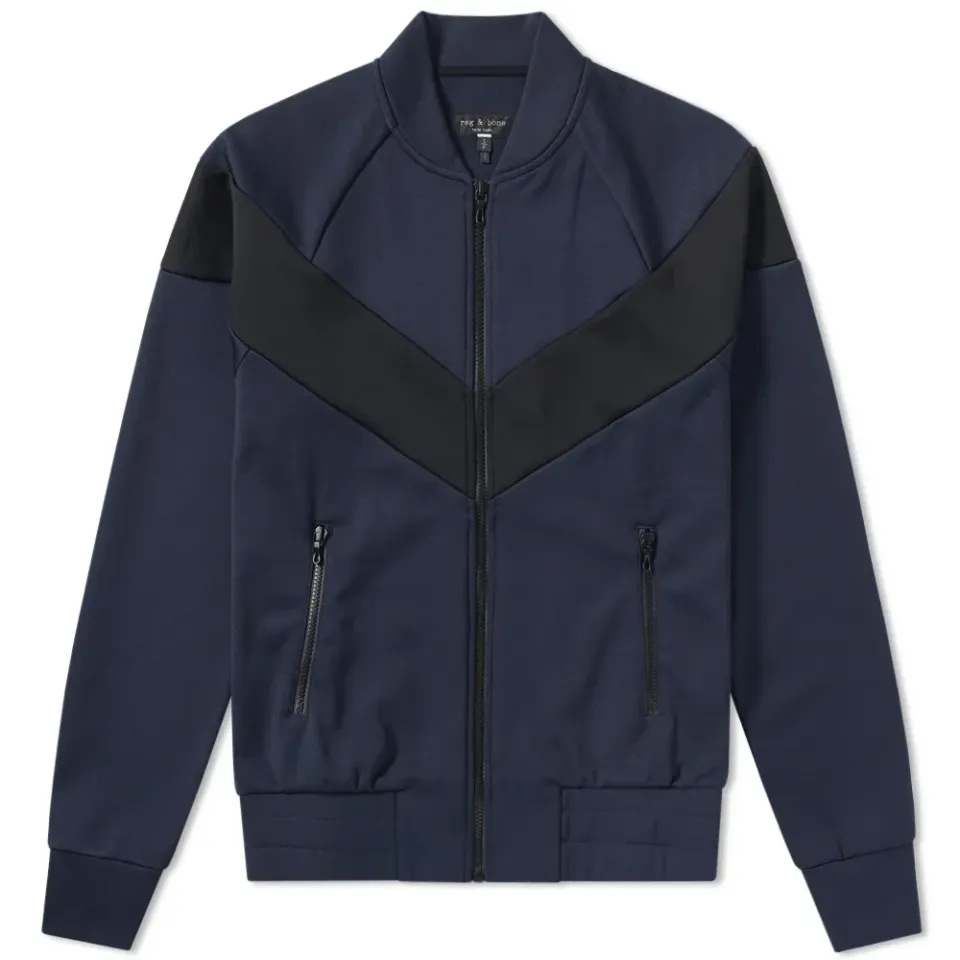 Panelled Tricot Bomber Jacket