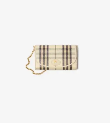 Highlands Chain Strap Wallet​ in Light beige