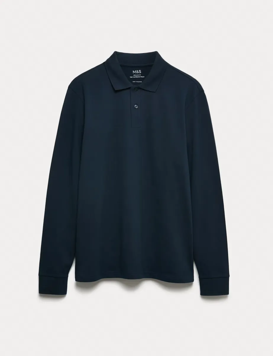 Ultimate Cotton Rich Polo Shirt Navy