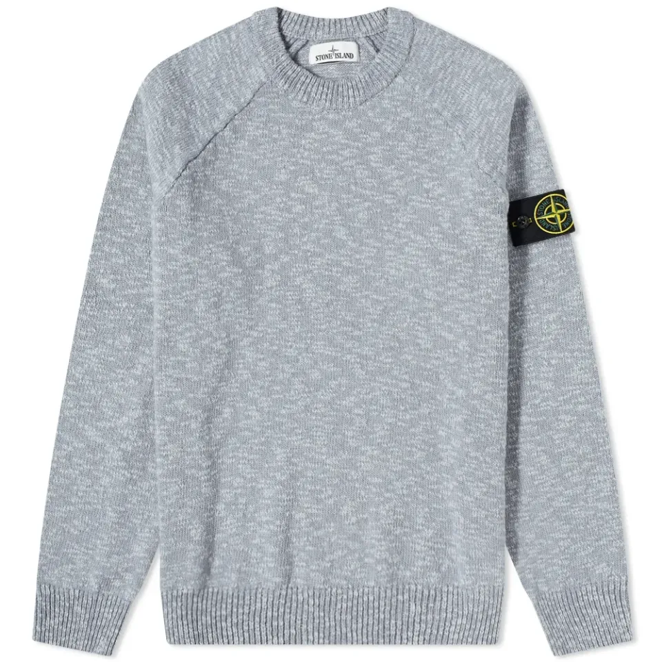 Cotton Wool Marl Crew Knit