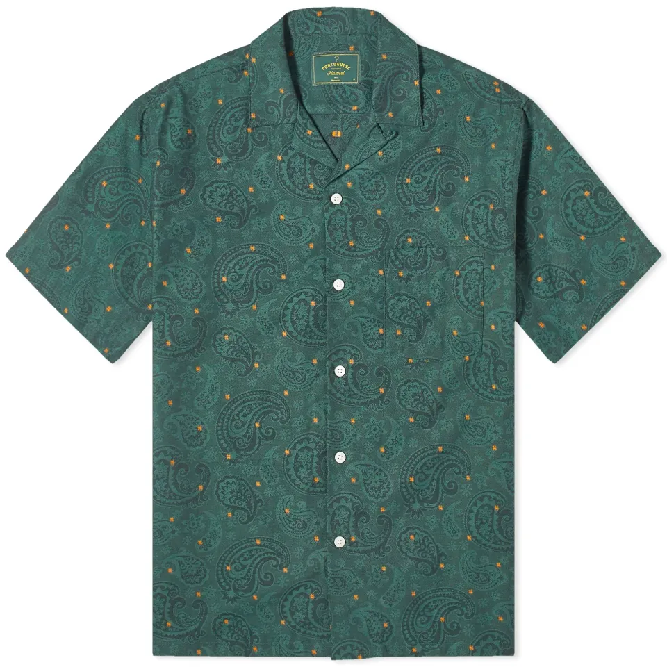 Paisley Jacquard Vacation Shirt
