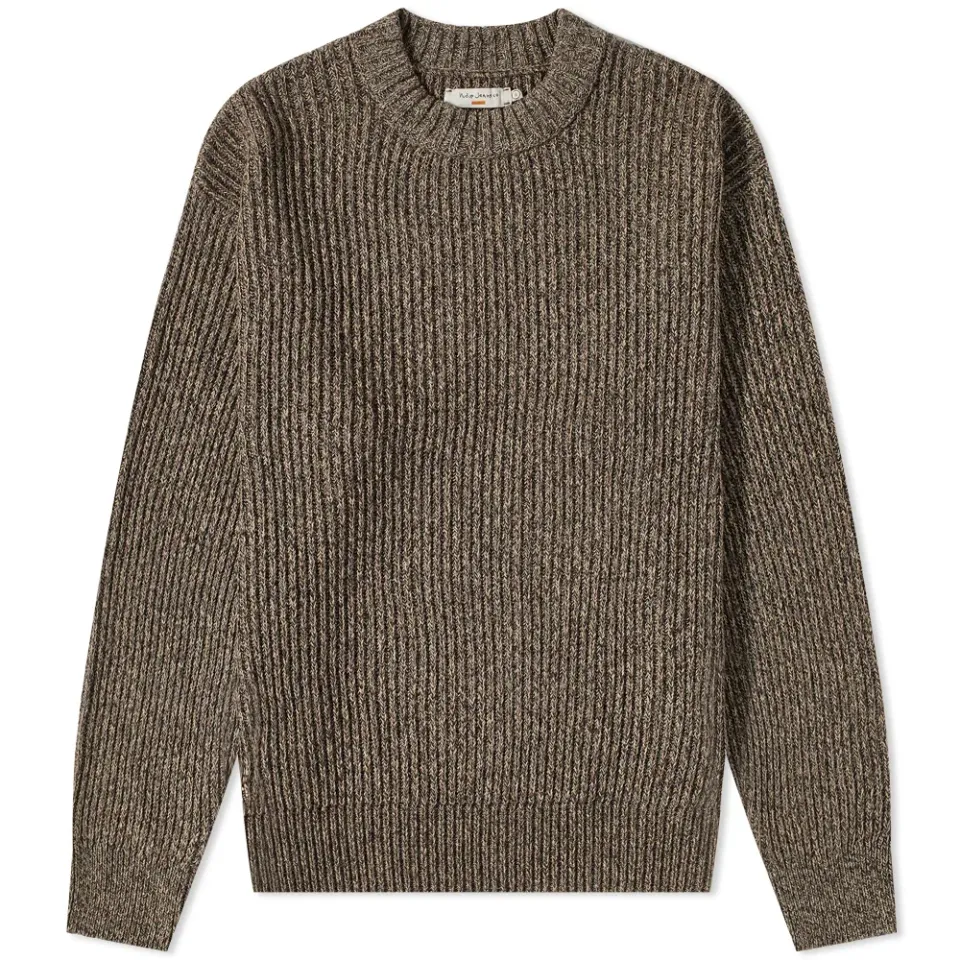 Nudie Frank Chunky Rib Crew Knit