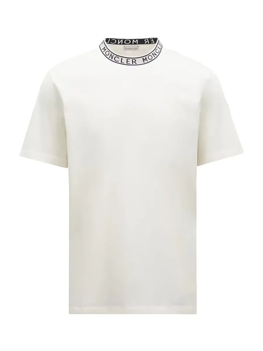Men Logo-Trimmed Cotton T-Shirt White
