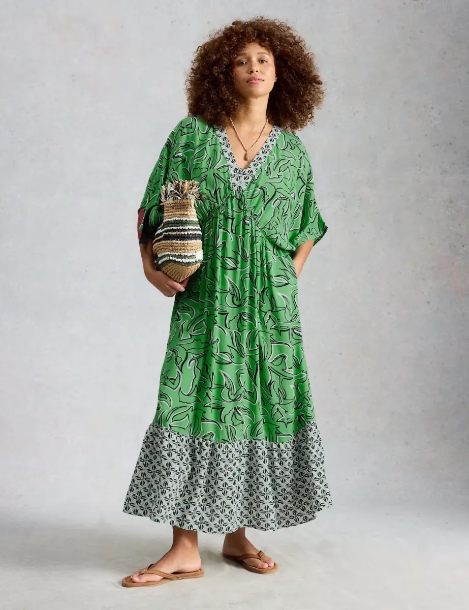 Printed Maxi Beach Dress