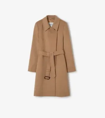 Cashmere Coat in Camel melange