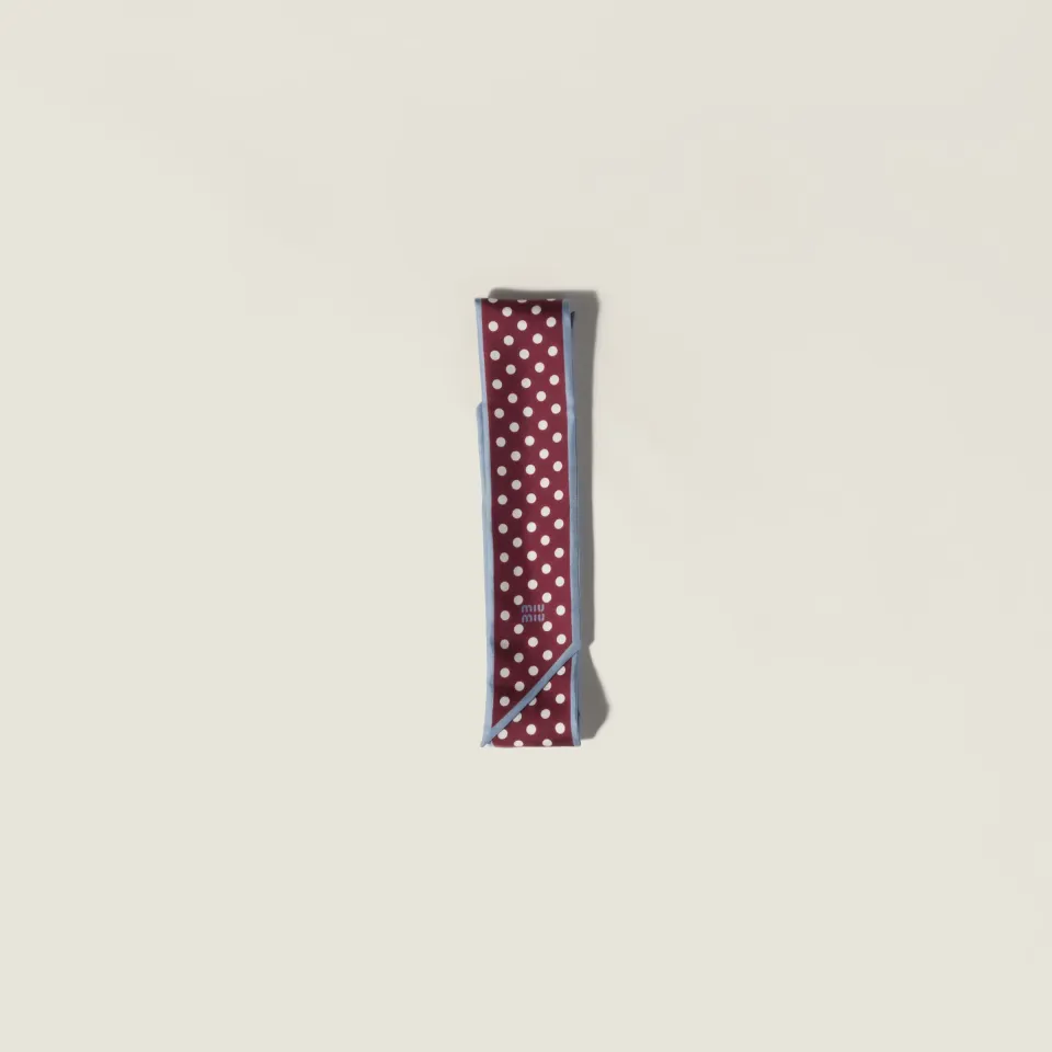 Printed twill scarf