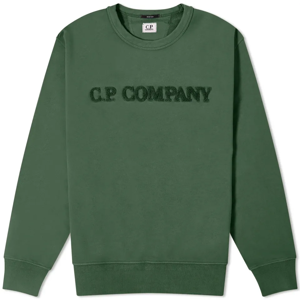 Cotton Diagonal Fleece Logo Sweatshirt