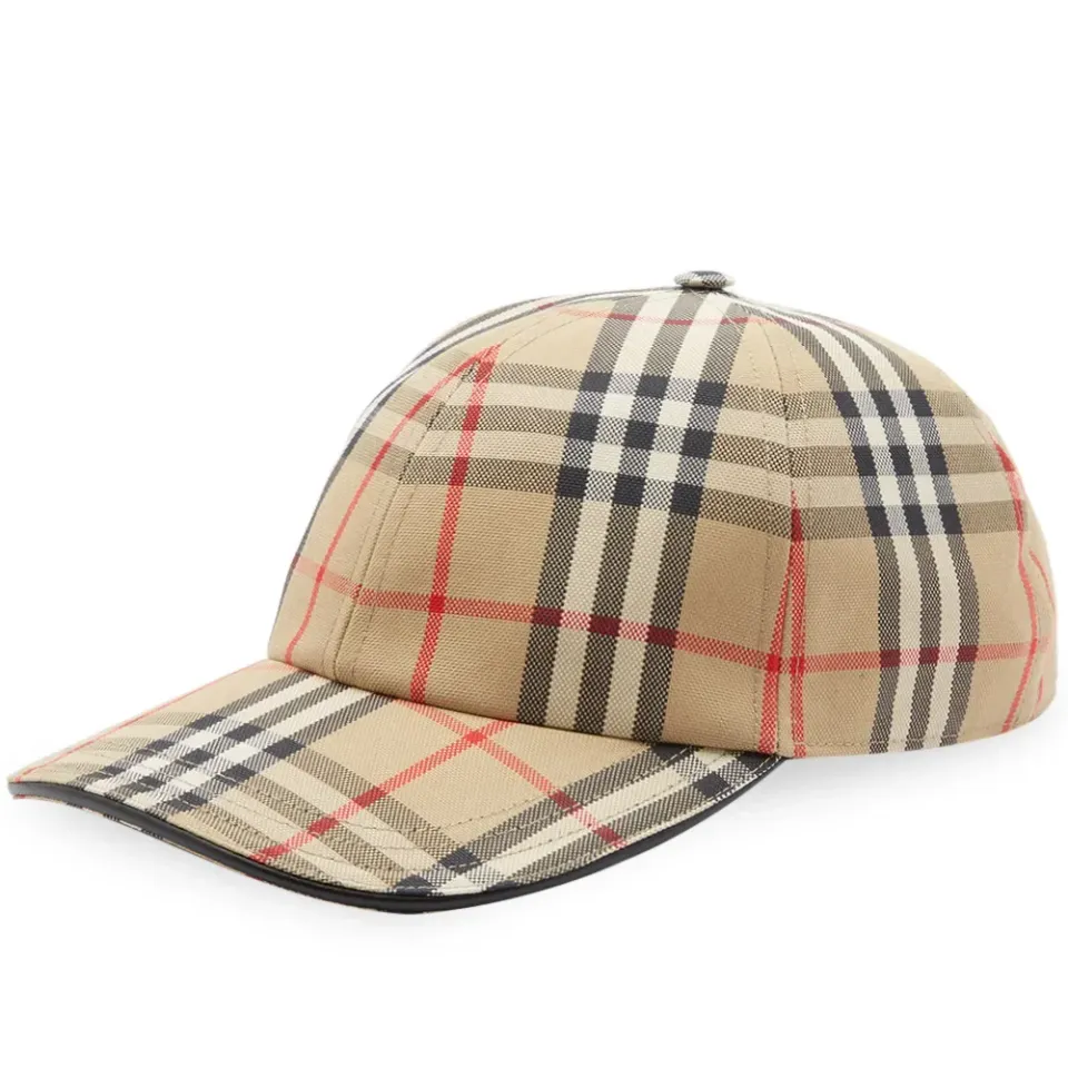 Vintage Check Baseball Cap