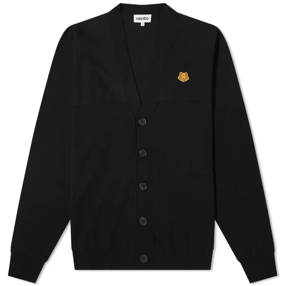 Tiger Crest Knit Cardigan