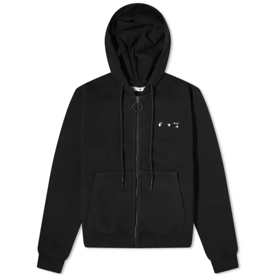 OW Arrow Logo Slim Zip Hoodie