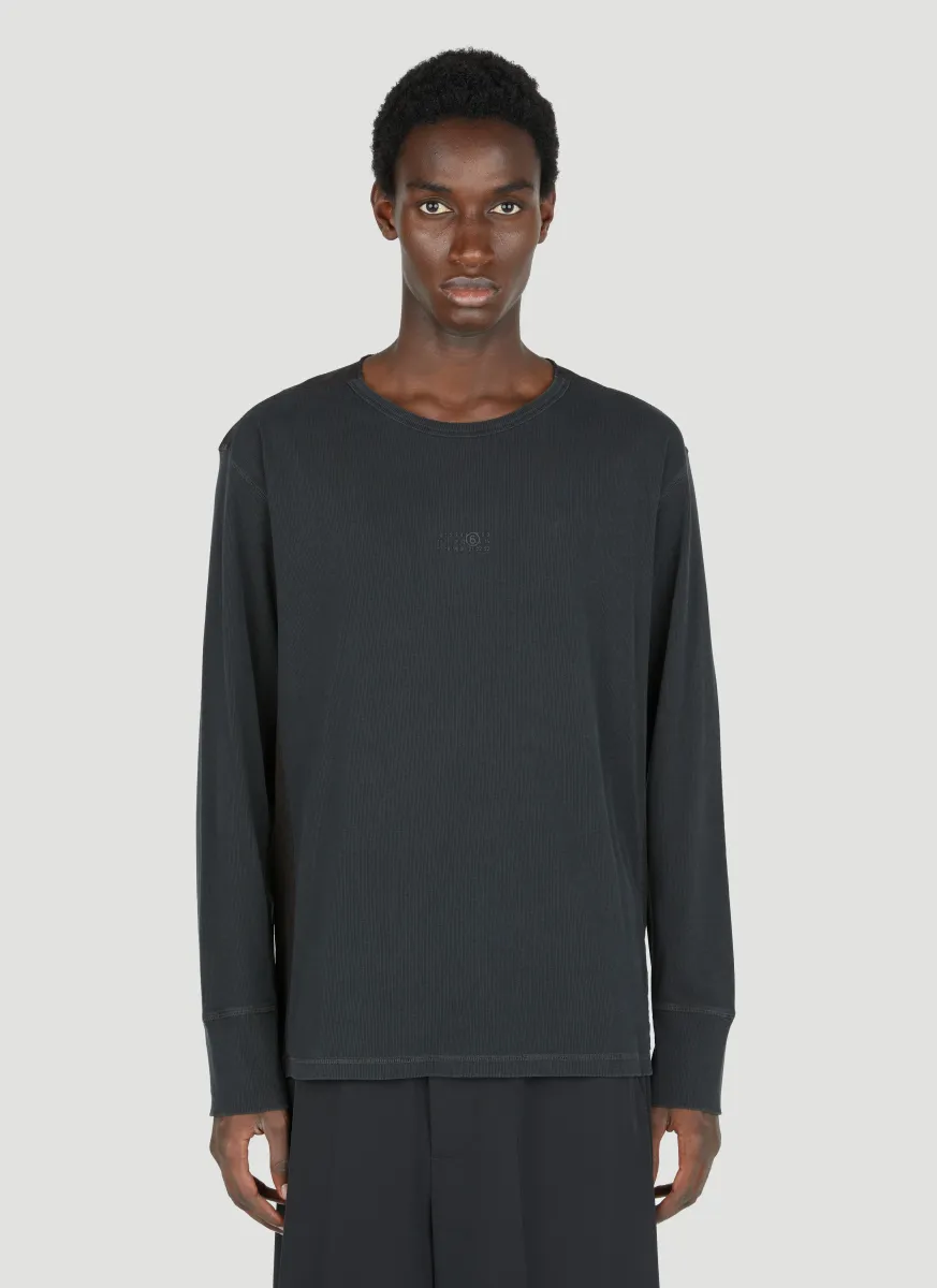 Rib Long Sleeve T-Shirt