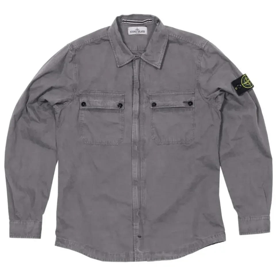 Garment Dyed Cotton Shirt Jacket