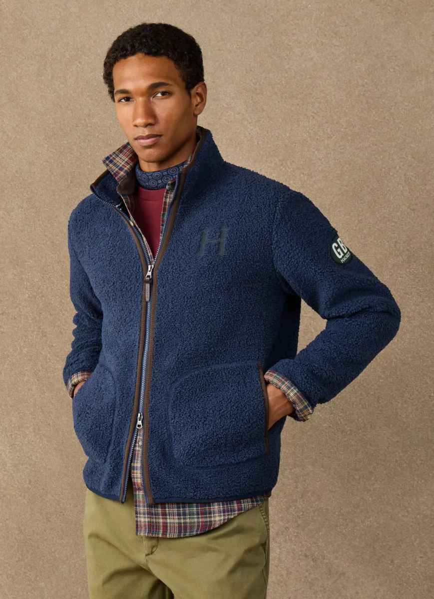 Branded Teddy Fleece Full Zip Sweat