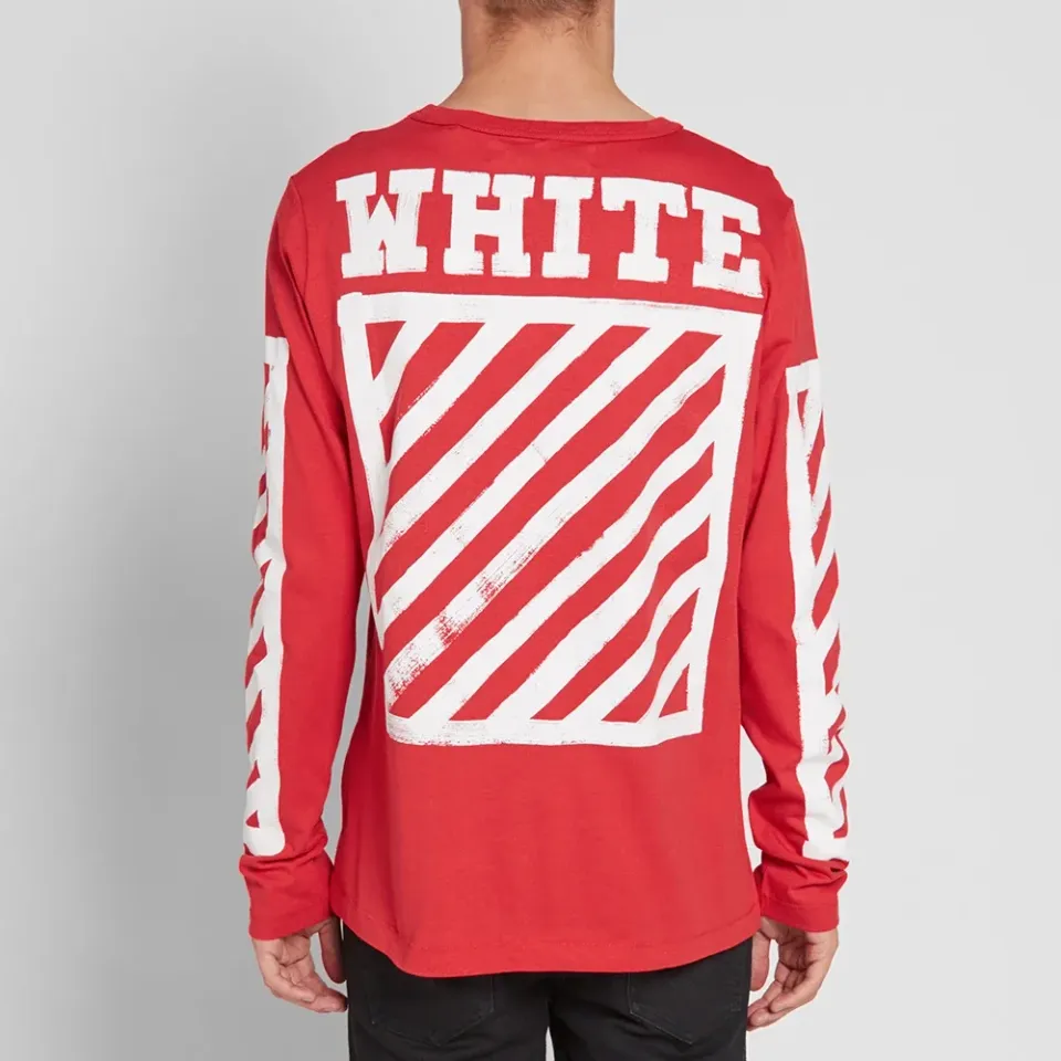 Long Sleeve Brushed Diagonals Tee