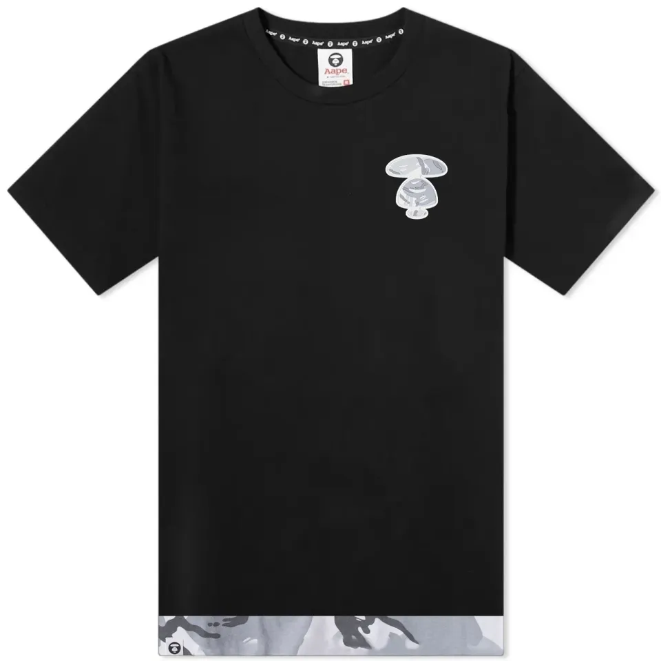 AAPE Peace Camo Silicon Badge T-Shirt